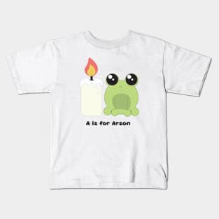 Cute Frog Arson Kids T-Shirt